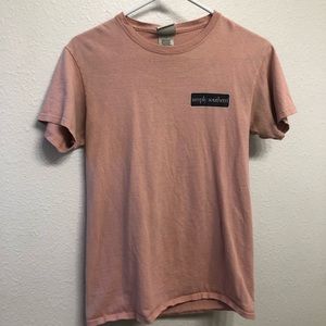 Simply Southern Small Light Pink Tee
